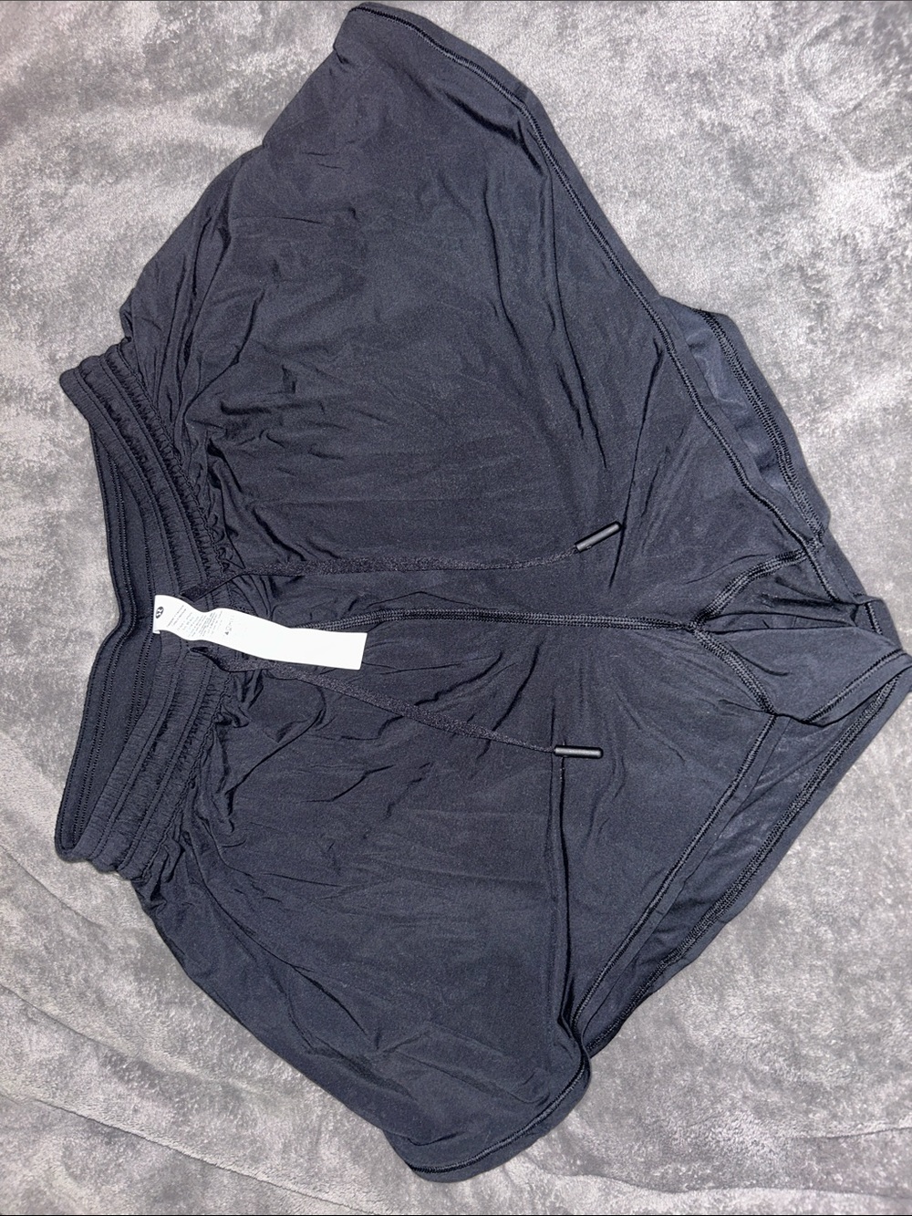 lululemon athletica Black Performance Drawstring Shorts